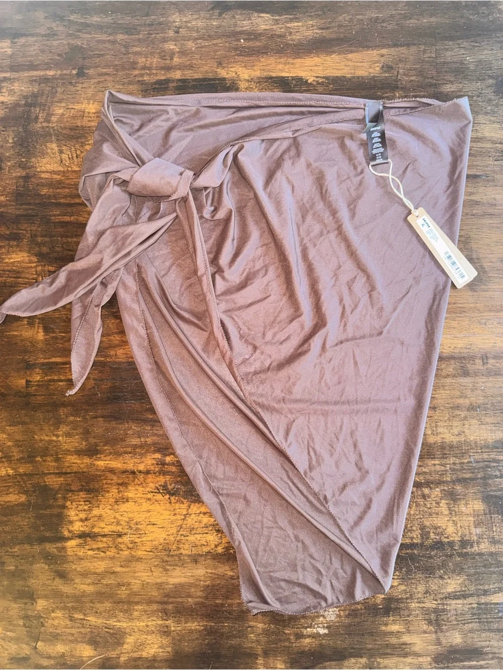 SKIMS Swim Mesh Cover Up Sarong Mini Skirt NWT